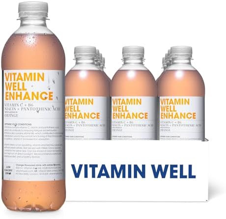 Vitamin Well - ENHANCE - Orange Flavour Functional Vitamin Water x 12 x 500ml
