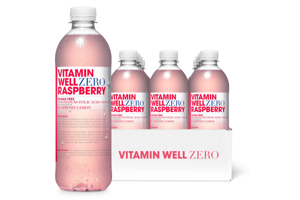 Vitamin Well - RASPBERRY - ZERO Flavour Functional Vitamin Water x 12 x 500ml