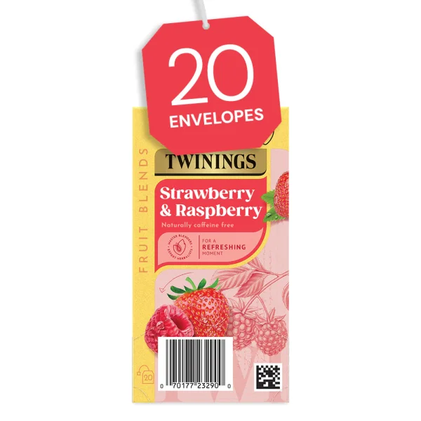 Twinings Strawberry & Raspberry Infusion x 20 Envelope Tea Bags