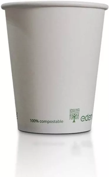 Biodegradable Single Wall Coffee Cups & Lids