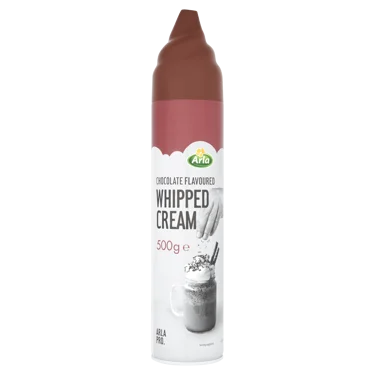 Arla Pro Chocolate Flavoured Squirty Whipped Cream Aerosol XL 500g