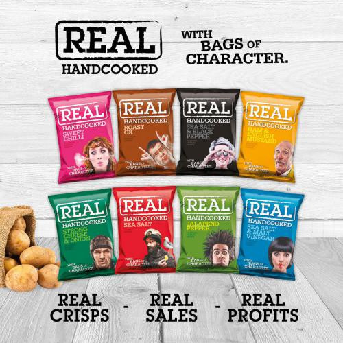 REAL Handcooked Crips, Catering crisps, Wholesale Crips