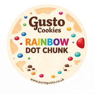 GUSTO Cookies - Rainbow Dotty Chunk x 6 (small image 3)