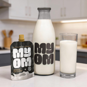 MYOM Barista Oat Milk-Free Premix - Vegan & Dairy Free (small image 3)