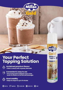 Millac Supreme Gold Squirty Whipped Cream Aerosol XL 500g (small image 3)