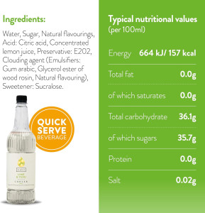Simply Lime & Yuzu Cooler Syrup - 1 Litre (small image 3)