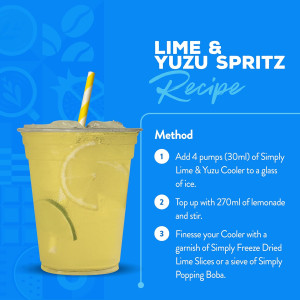 Simply Lime & Yuzu Cooler Syrup - 1 Litre (small image 2)