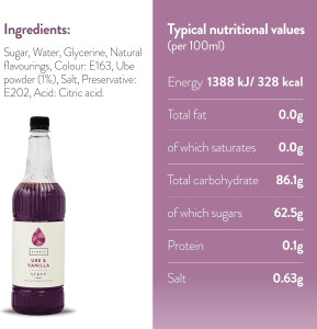 Simply Ube & Vanilla Cooler Syrup - 1 Litre (small image 5)