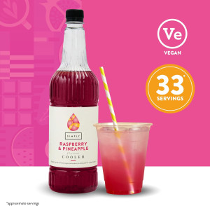 Simply Raspberry & Pineapple Cooler Syrup - 1 Litre (small image 2)