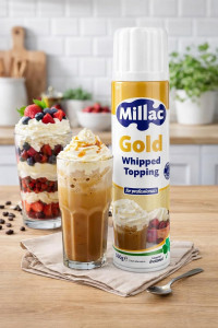 Millac Supreme Gold Squirty Whipped Cream Aerosol XL 500g (small image 4)