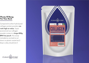 Clean & Pure - Swedish Grass Fed - Ultra Clean Collagen Powder - 400g (small image 7)