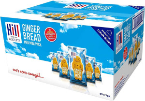 Hills Gingerbread Men Wrapped Biscuit Packs 80 x 3pcs (small image 3)