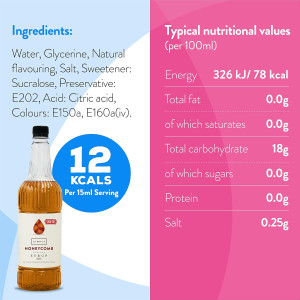 Simply Sugar Free Honeycomb Syrup - 1 Litre (small image 2)