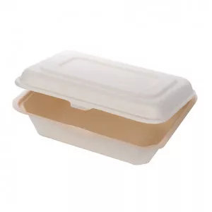 Bagasse Biodegradable Food Container - Clam Shell Deli Boxes x 50 (small image 4)
