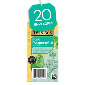 Twinings Pure Peppermint Infusion x 20 Envelope Tea Bags