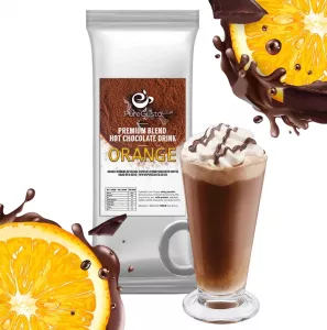 PureGusto Premium Chocolate Orange Hot Chocolate Powder