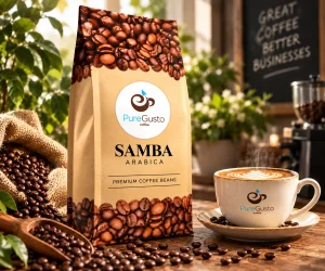 PureGusto SAMBA Arabica Coffee Beans 6 x 1 KG (small image 1)