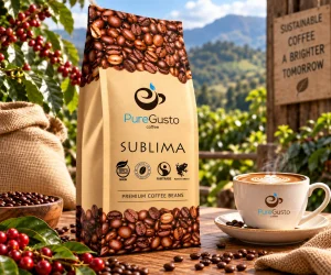 SUBLIMA Triple Certified - FairTrade - Rainforest - Organic Origin Coffee Beans 6 x 1 KG