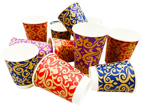 Boutique Double Wall Paper Coffee Cups & Lids