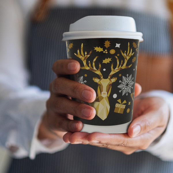 2021 - Xmas Pattern Double Wall Christmas Cups