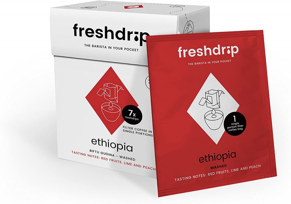 FreshDrip One Cup Coffee Filter Bags - Ethiopian