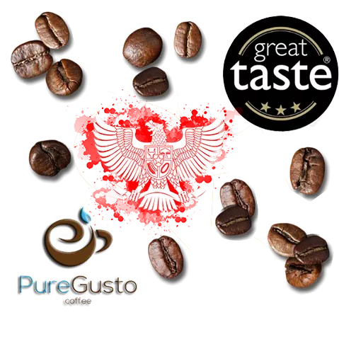 PureGusto Valentia - 3 Star Great Taste Award - Coffee