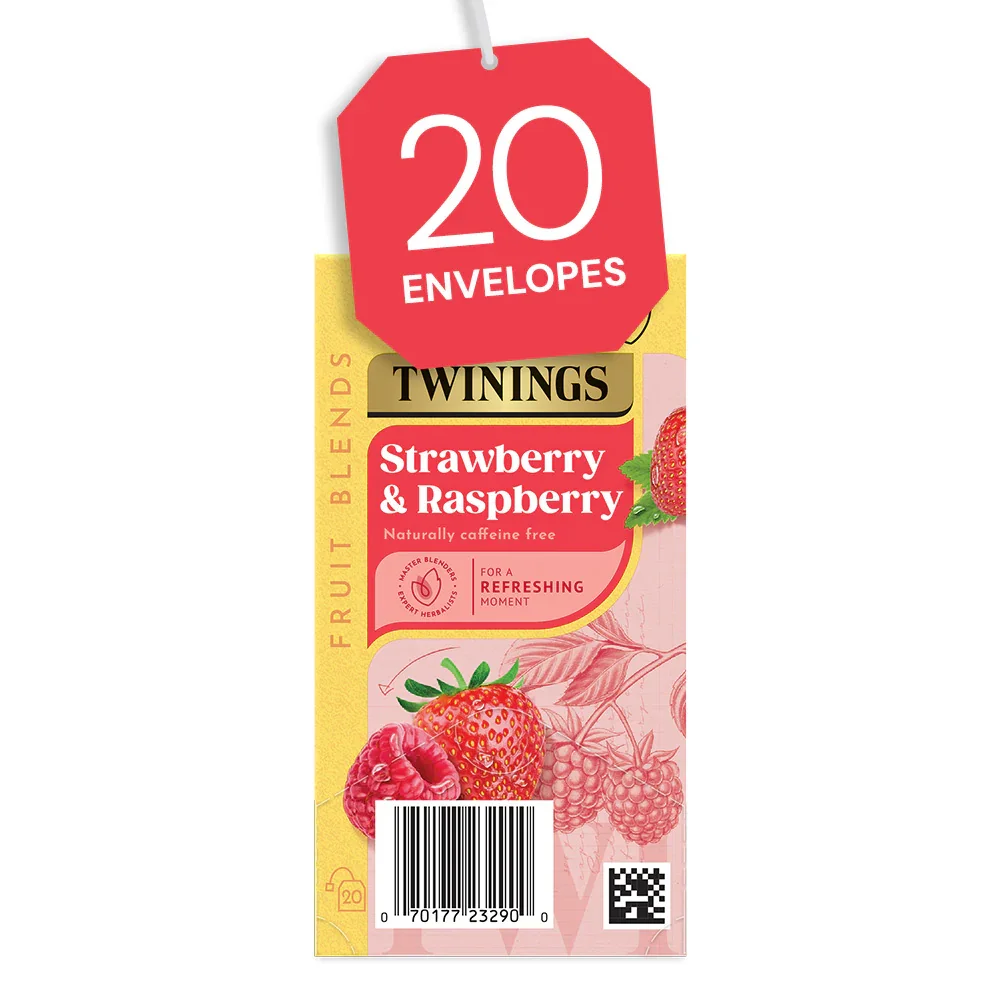Twinings Strawberry & Raspberry Infusion x 20 Envelope Tea Bags