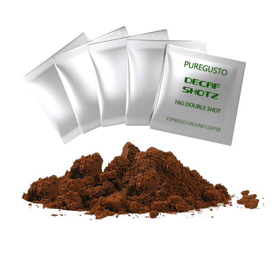 PureGusto Ground SHOTZ - Swiss Water Decaf - Double Shot 16g