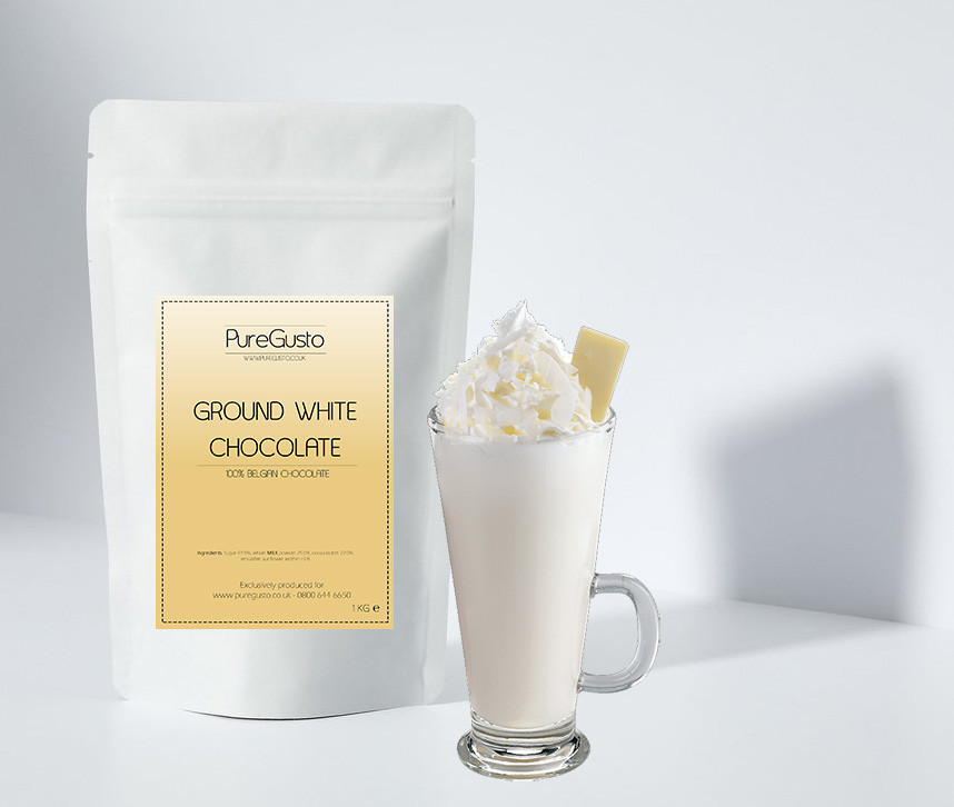 PureGusto - Ground White Chocolate Powder - 1 Kilo