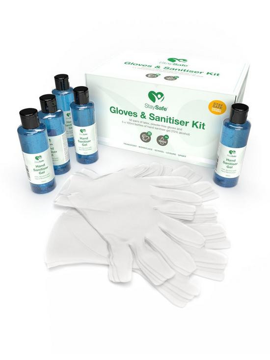 StaySafe TM Safety Kits - Sanitising & Disposable Gloves Sets