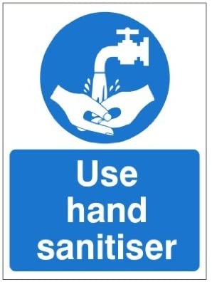 Use Sanitiser - Wall Sticker x 1