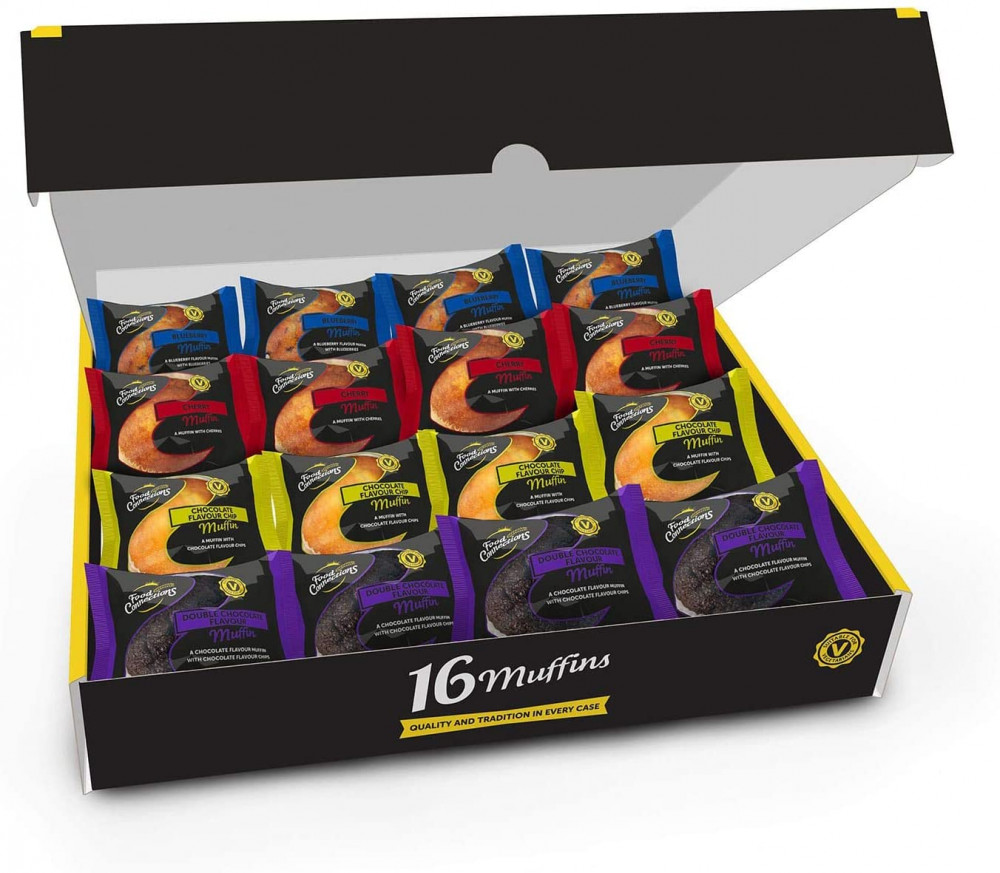 Untopped Muffins Mixed Variety Box x16 Wrapped Muffins