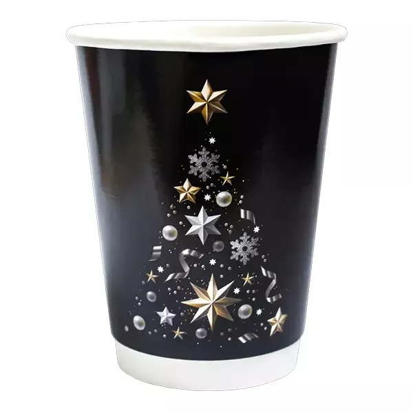 Christmas Paper Cups & Lids - Xmas Paper Cups