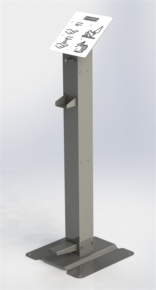 Stainless Steel - Hands Free - Disinfection Sanitiser Station