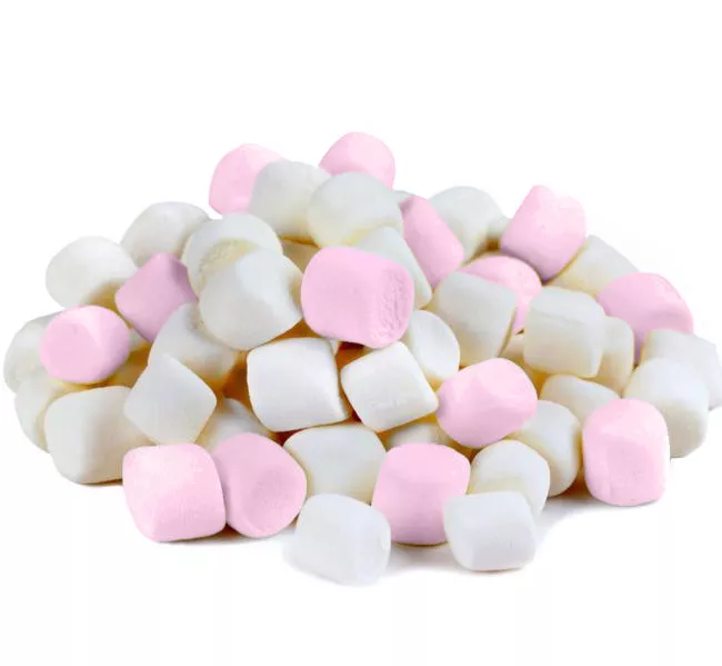 Pink & White Mini Halal Marshmallows 1 KG