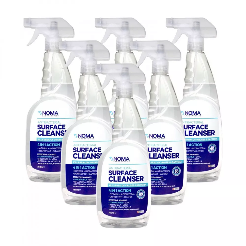 NOMA Labs - Antibacterial Surface Cleaner Spray 4 in 1 Action 750ml - Kills 99.9% of Viruses & Bacteria