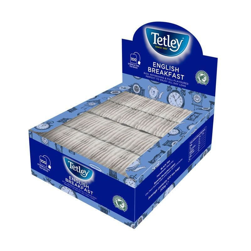 Tetley String & Tea Bags x 100